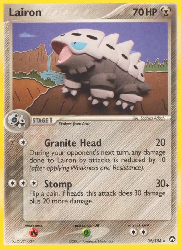 Lairon — Power Keepers 32 Pokémon card