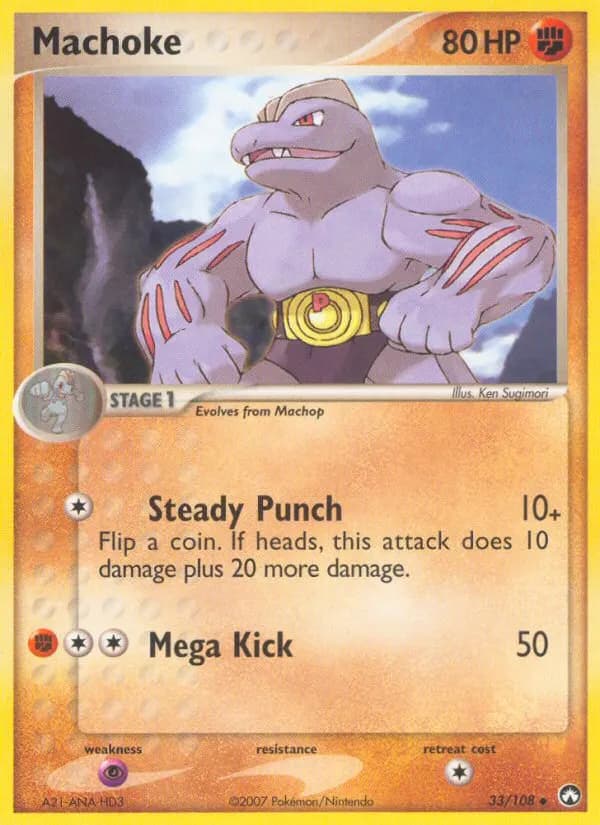 Machoke — Power Keepers 33 Pokémon card