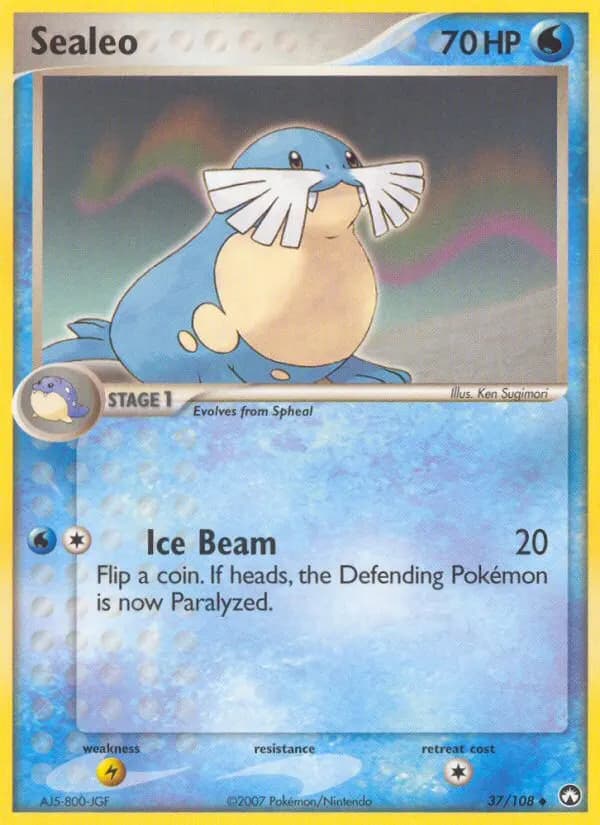 Sealeo — Power Keepers 37 Pokémon card