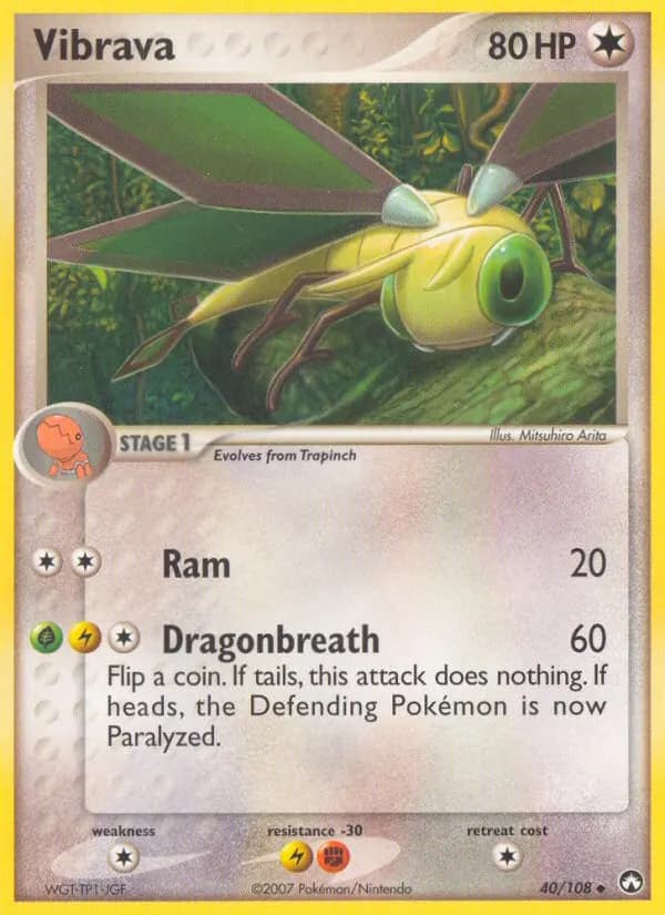 Vibrava — Power Keepers 40 Pokémon card