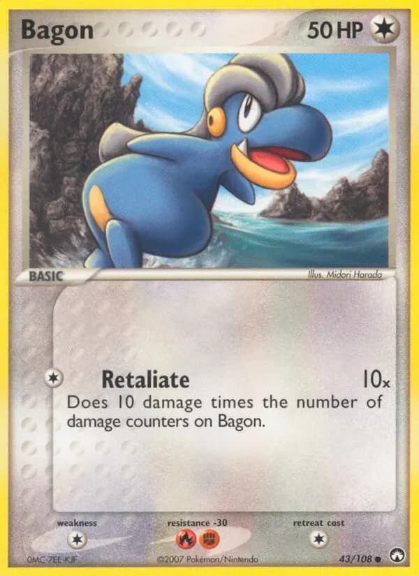 Bagon — Power Keepers 43 Pokémon card