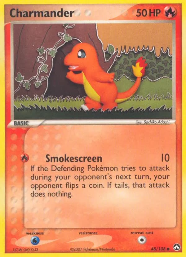 Glumanda — EX Power Keepers 48 German Pokémon card