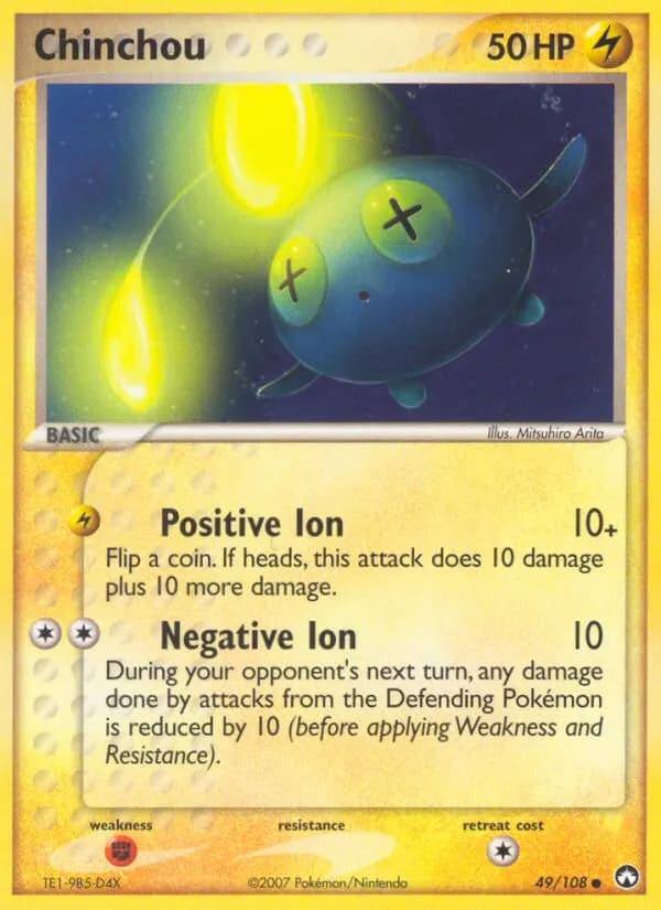 Chinchou — Power Keepers 49 Pokémon card