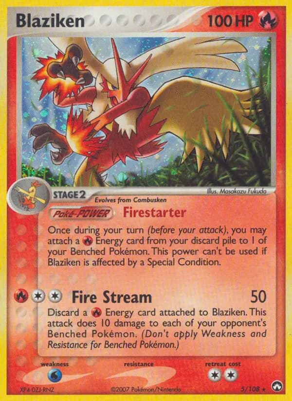 Blaziken — Power Keepers 5 Pokémon card