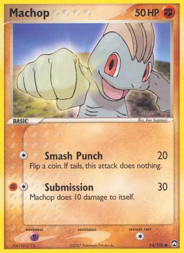 Machop — Power Keepers 53 Pokémon card