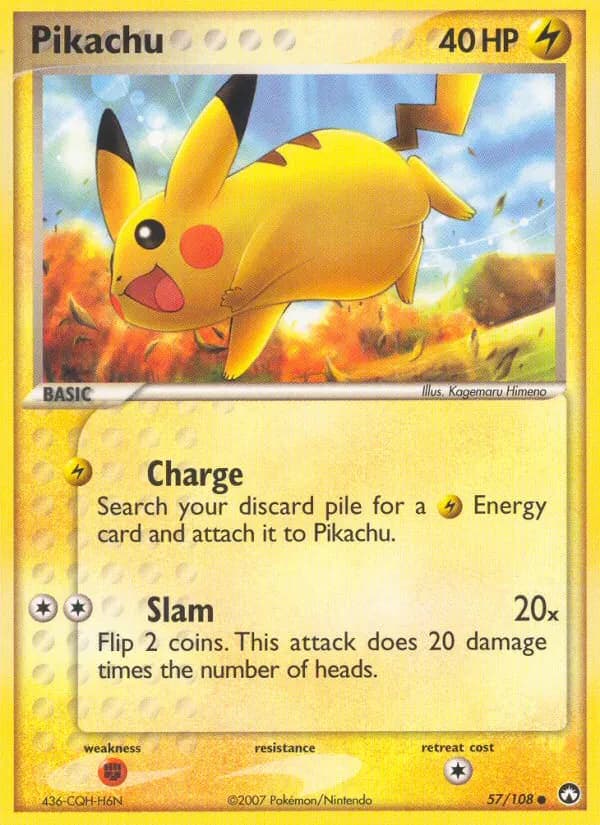 Pikachu — EX Power Keepers 57 German Pokémon card