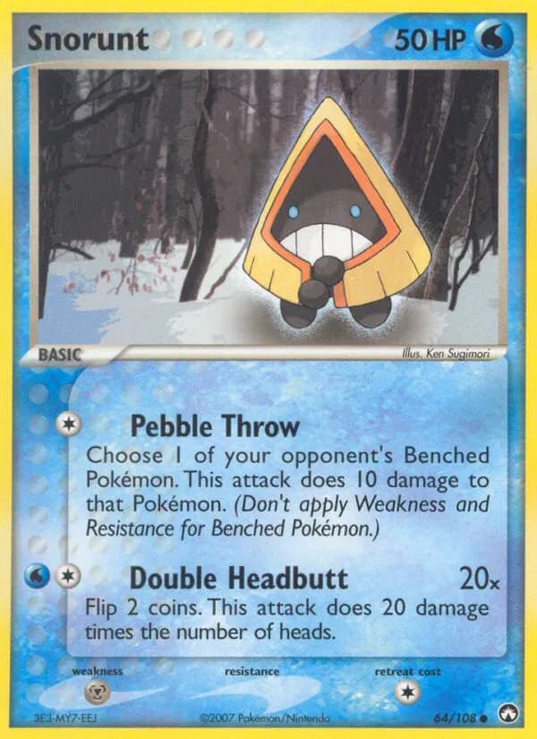 Snorunt — Power Keepers 64 Pokémon card