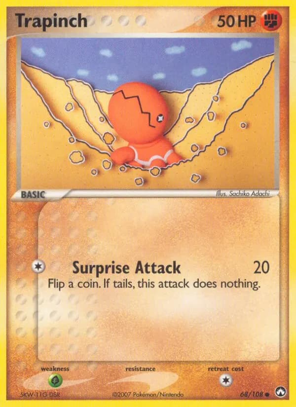 Trapinch — Power Keepers 68 Pokémon card