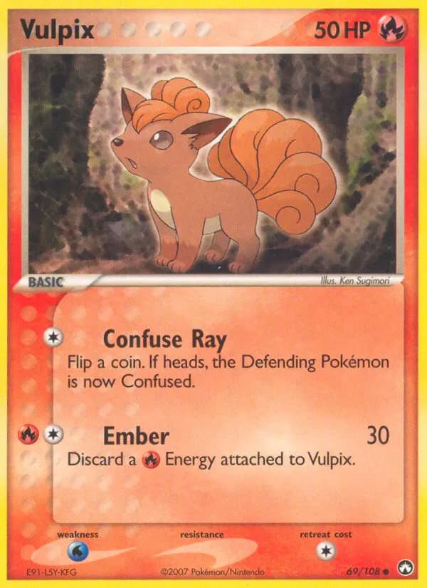 Vulpix — Power Keepers 69 Pokémon card