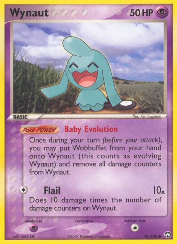 Wynaut — Power Keepers 70 Pokémon card