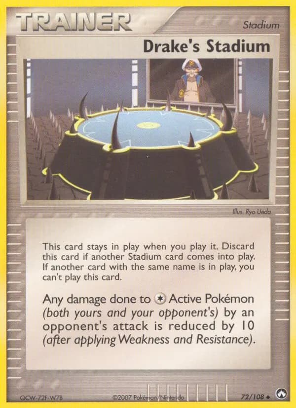 Drake's Stadium — Power Keepers 72 Pokémon card