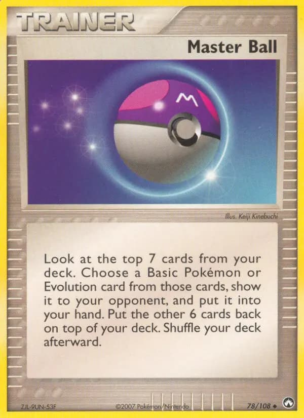 Master Ball — Power Keepers 78 Pokémon card