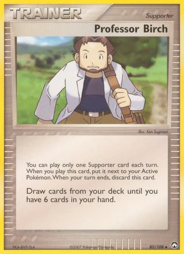 Professor Birk — EX Power Keepers 80 German Pokémon card