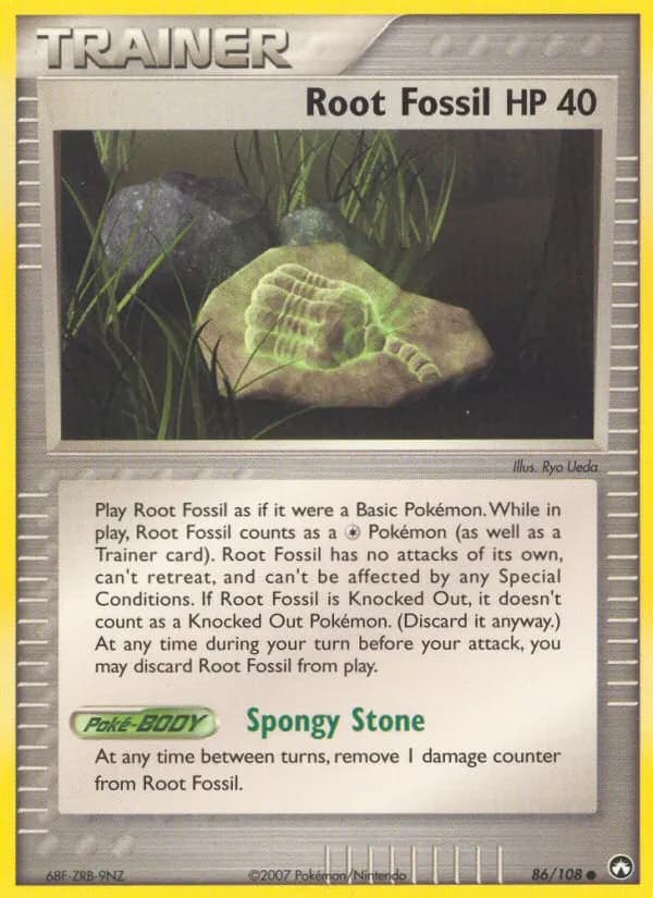 Root Fossil — Power Keepers 86 Pokémon card