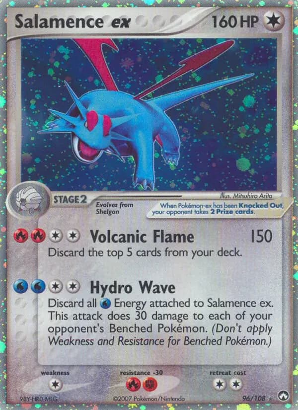 Salamence ex — Power Keepers 96 Pokémon card