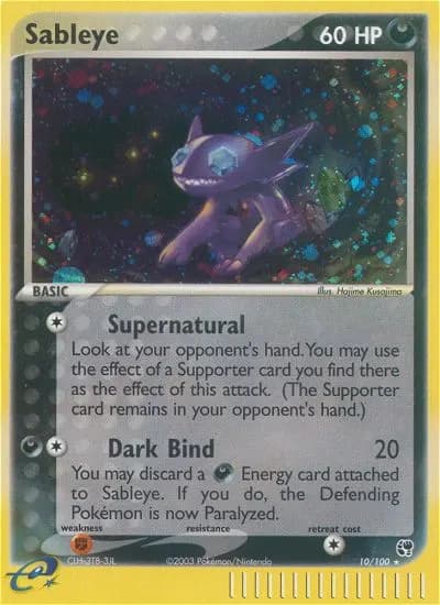 Sableye — Sandstorm 10 Pokémon card