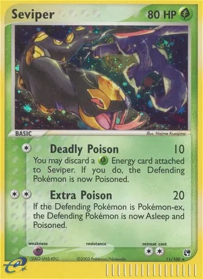 Vipitis — EX Sandsturm 11 German Pokémon card