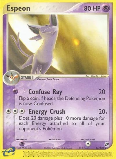 Espeon — Sandstorm 16 Pokémon card