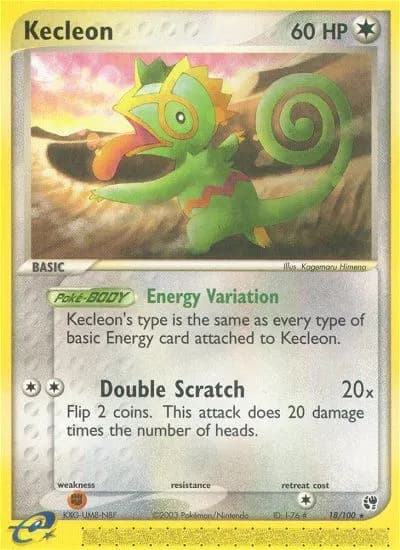 Kecleon — Sandstorm 18 Pokémon card