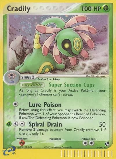 Cradily — Sandstorm 3 Pokémon card