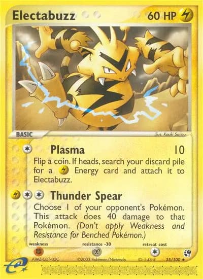 Electabuzz — Sandstorm 35 Pokémon card