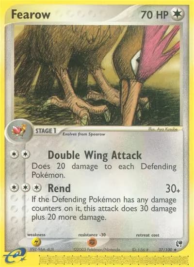 Fearow — Sandstorm 37 Pokémon card