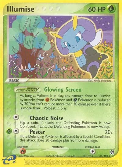 Illumise — Sandstorm 38 Pokémon card
