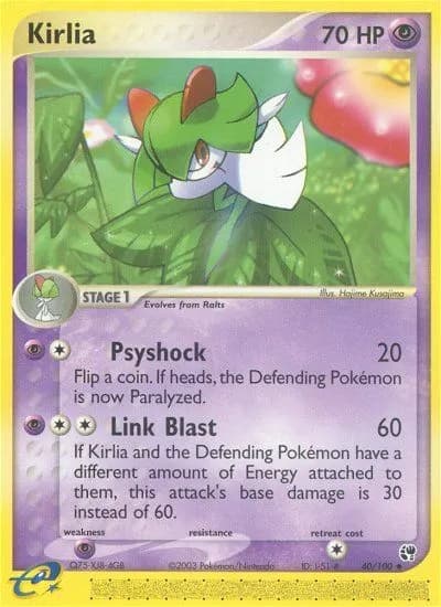 Kirlia — Sandstorm 40 Pokémon card