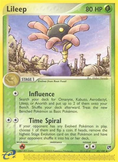 Lileep — Sandstorm 42 Pokémon card