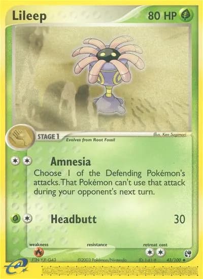 Liliep — EX Sandsturm 43 German Pokémon card