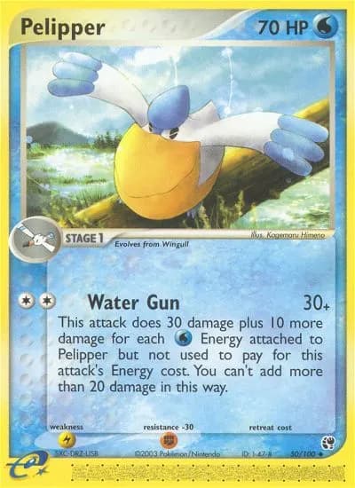 Pelipper — Sandstorm 50 Pokémon card