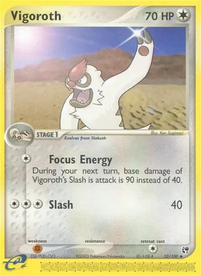 Vigoroth — Sandstorm 52 Pokémon card