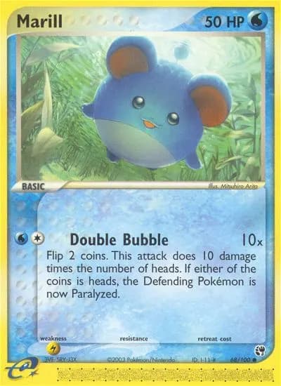Marill — EX Sandsturm 68 German Pokémon card