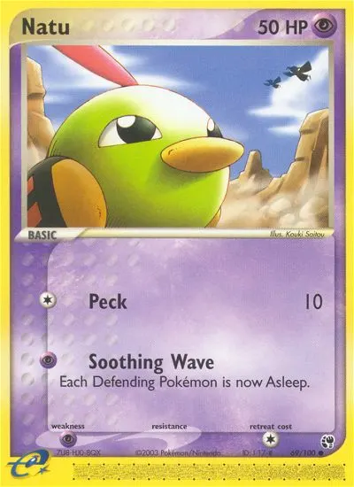 Natu — EX Sandsturm 69 German Pokémon card