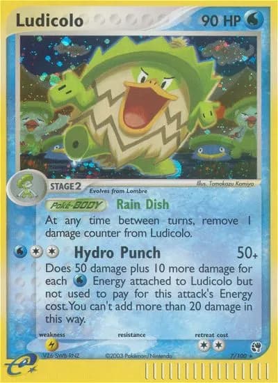 Ludicolo — Sandstorm 7 Pokémon card