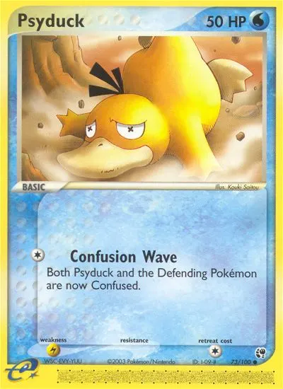 Psyduck — Sandstorm 73 Pokémon card