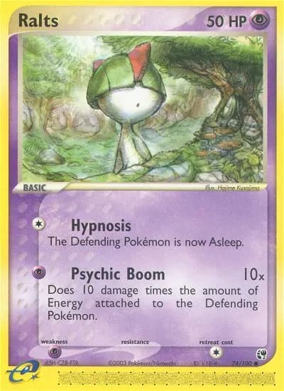 Ralts — Sandstorm 74 Pokémon card