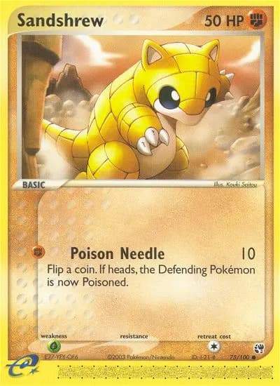 Sandshrew — Sandstorm 75 Pokémon card
