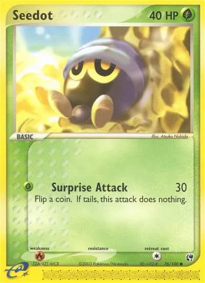 Seedot — Sandstorm 76 Pokémon card