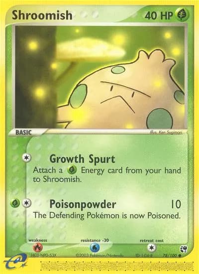 Shroomish — Sandstorm 78 Pokémon card