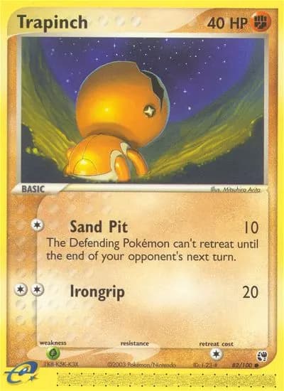 Knacklion — EX Sandsturm 82 German Pokémon card