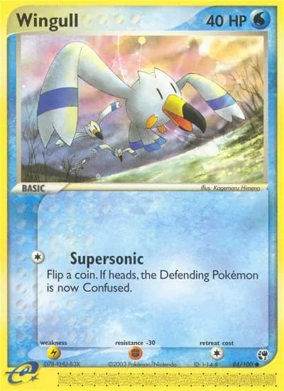 Wingull — Sandstorm 84 Pokémon card