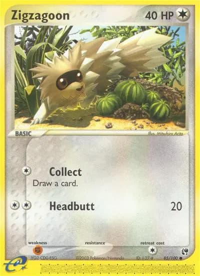 Zigzachs — EX Sandsturm 85 German Pokémon card