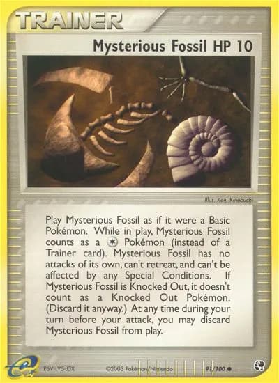 Geheimnis-Fossil — EX Sandsturm 91 German Pokémon card