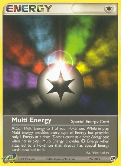 Multi Energy — Sandstorm 93 Pokémon card