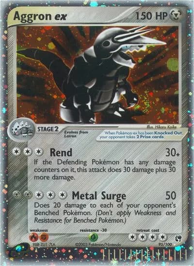 Aggron ex — Sandstorm 95 Pokémon card
