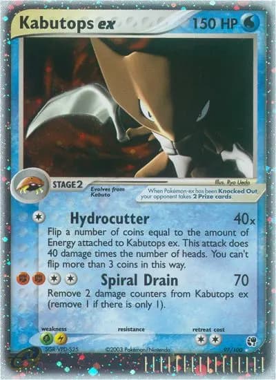 Kabutops-ex — EX Sandsturm 97 German Pokémon card