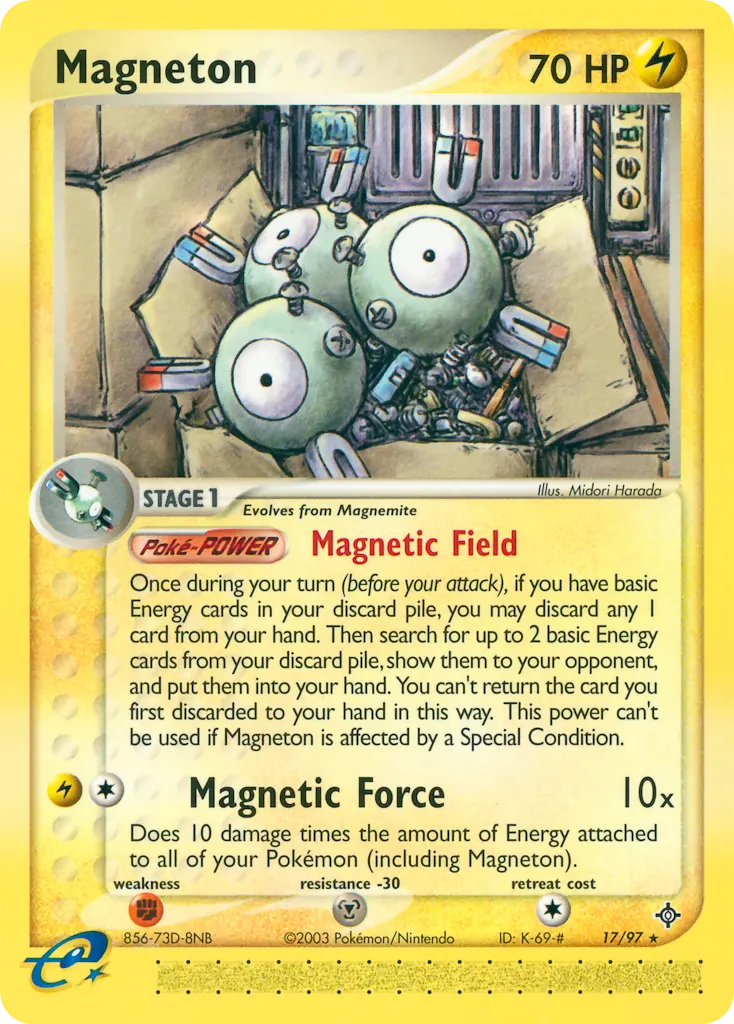 Magneton — Dragon 17 Pokémon card