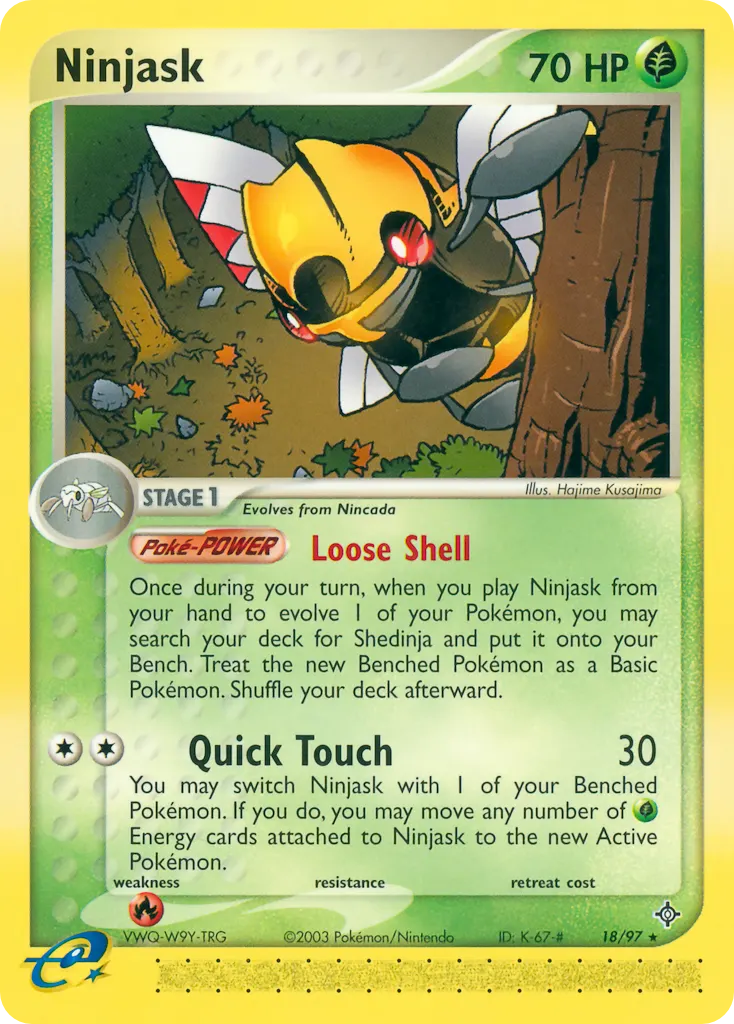 Ninjask — EX Drache 18 German Pokémon card