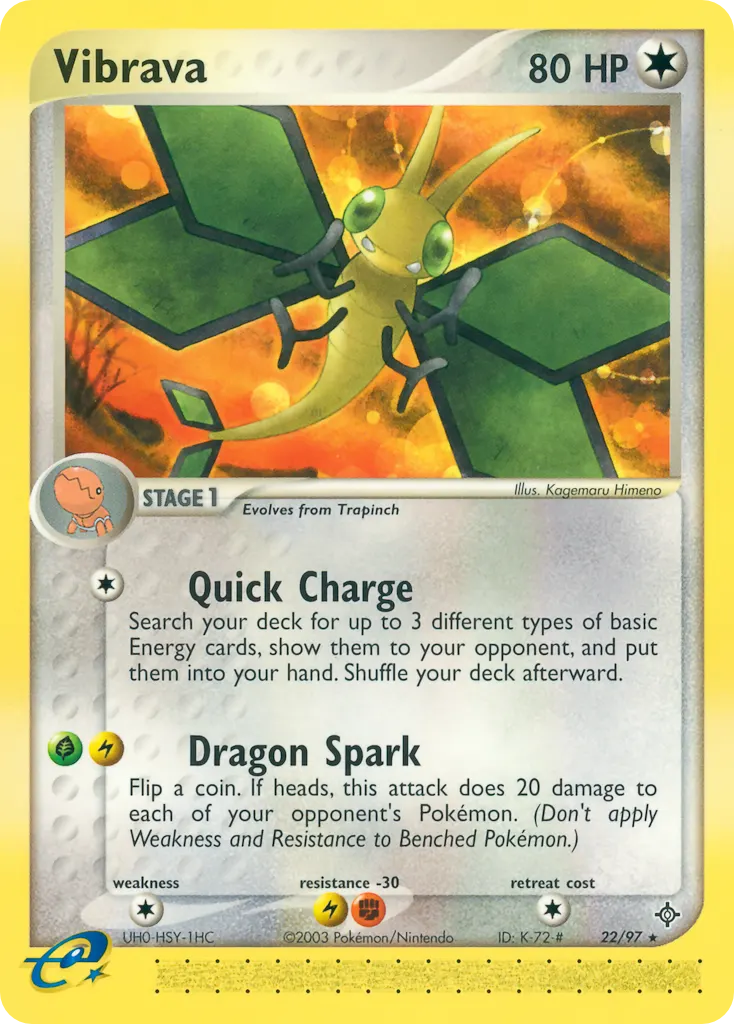 Vibrava — EX Drache 22 German Pokémon card
